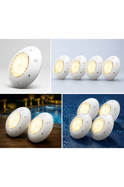 KAREL 8W 12V Sıva Üstü Havuz Lambası - Beyaz SMD LED - IP68 Su Geçirmez