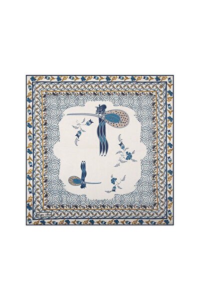 Çağrı İpek Tuğra Pattern Silk Handkerchief Scarf Dg10279-6