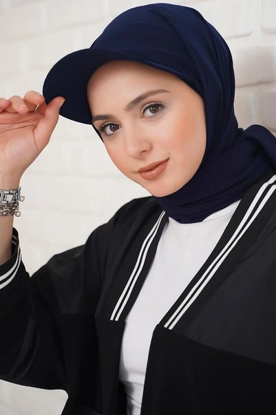 tessetür Bone diyarı Hijab șal gata făcut cu pălărie și bonetă