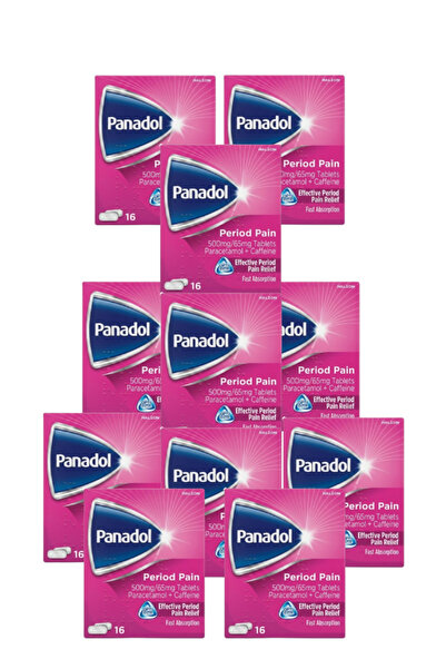 Panadol 11 قطعة من أقراص تخفيف آلام الدورة الشهرية 500/65 ملغ، 16 قرصًا