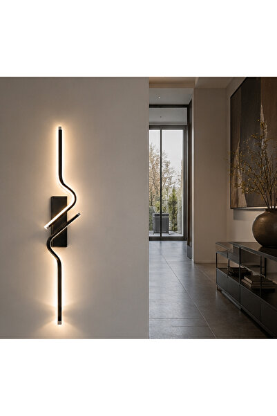 TT AYDINLATMA Tt080-Sy-Zi̇kzak-Apl (White Light Led) Zi̇kzak Model Matte Blac...