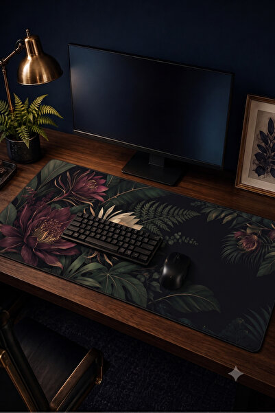 RUGRUMBA Premium Botanik Nocturne Botanica XXL Gaming Mousepad 40x90 εκ. 4 χι...