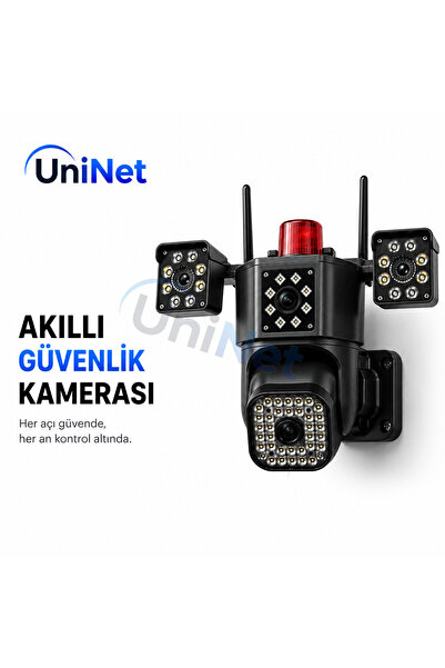uninet 12V 4g Sım Kartlı Dış Mekân Güvenlik Kamerası – Gece Görüşlü, Hareket ...