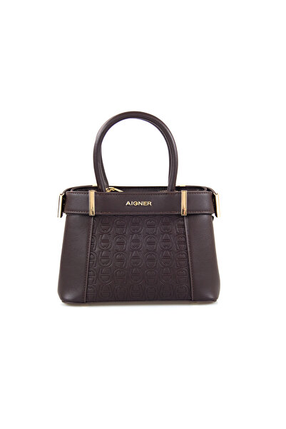 Aigner حقيبة يد نسائية كلاسيكية جديدة من AG بتصميم مونوغرام - حقيبة حمل عصرية...