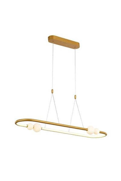 Siera Kelia Rectangular Gold Chandelier with Balls 44 Watt MD 19001035-1 C