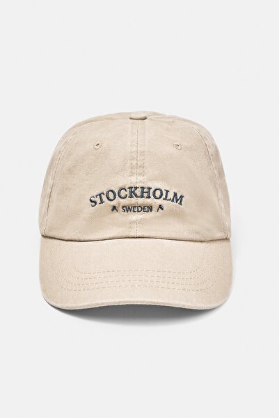 Pull & Bear Monaco nakışlı şapka