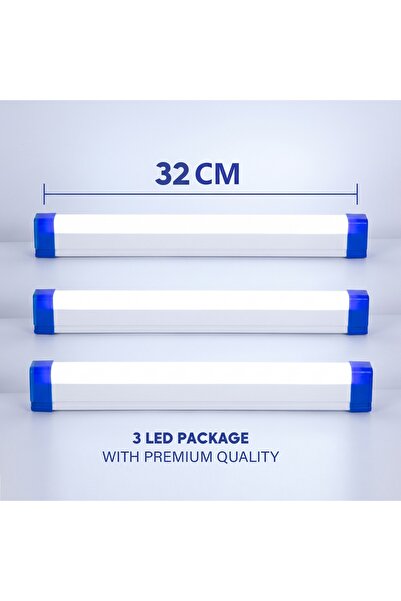 Primo Plus 32 cm Slim LED Light Bar Set (3-Pack)