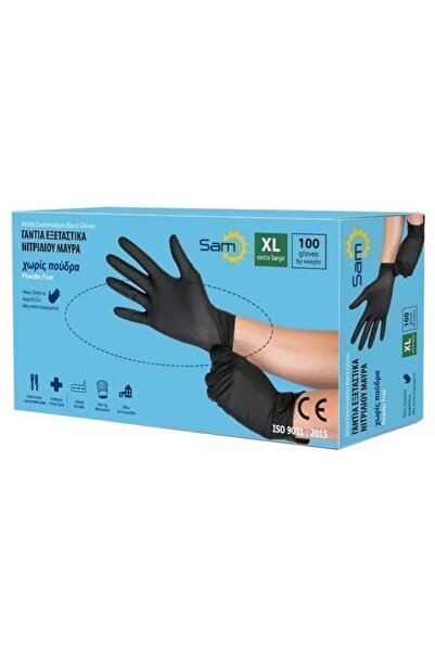 CARE GLOVE SAM ΓΑΝΤΙΑ ΝΙΤΡΙΛΙΟΥ ΜΑΥΡΑ (LIGHT) (100τεμ.) - (XLARGE)