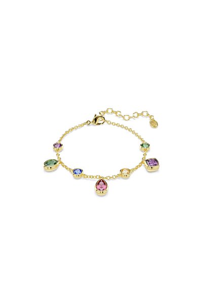 Swarovski Imber Bileklik, Karışık kesimler, Çok renkli, 18k altın rengi yüzey