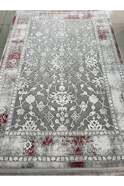 ATLAS HALI Begonvil BV10B Bordo Gri Akrilik 160 x 230 Halı