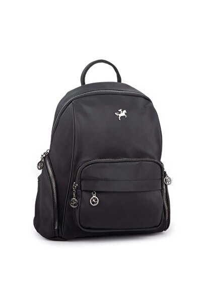 Nas Bag Women's Multi-Pocket Backpack (Width:30Cm X Length:34) Black Buzzy