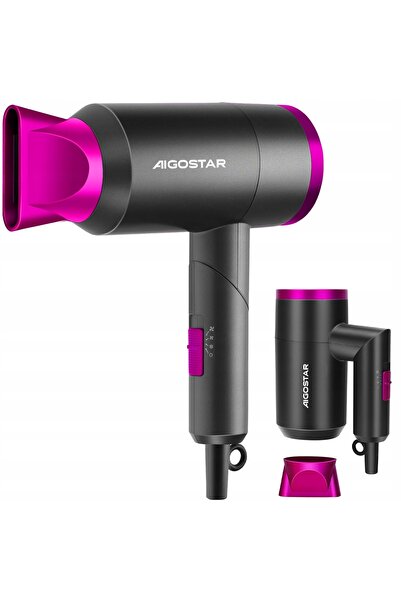 AIGOSTAR Uscător de păr, 1800W, ocupă puțin spațiu: mâner pliabil