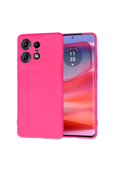 Techsuit Husă pentru Motorola Edge 50 Pro, SoftFlex, fuchsia - fuchsia