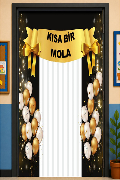 PROMISEBACKDROP2 زينة باب مرنة مقاس 190x75 سم، زينة باب من القماش، عطلة قصيرة...