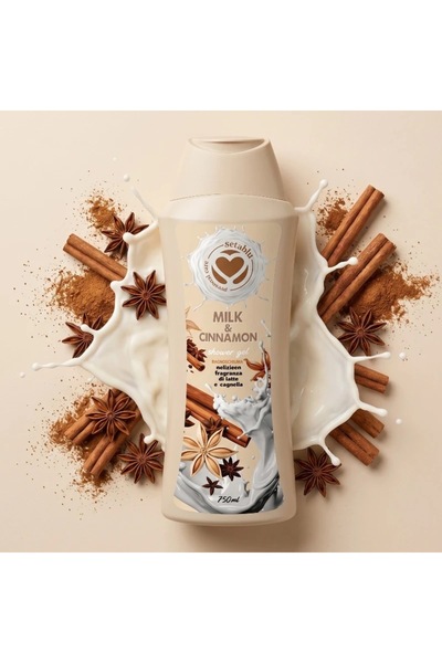 SETABLU Αφρόλουτρο - Κανέλα και γάλα 750 ml