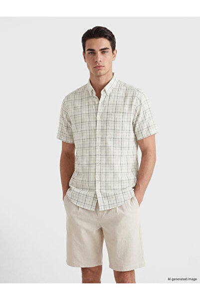 LC Waikiki Nevavm Regular Fit Plaid Men's Shirt with Difference