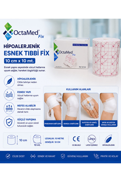 Genel Markalar Karvel Medikal Octacare Flaster 1 Adet Octamed Hipoalerjenik T...