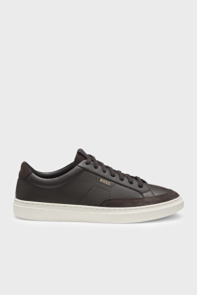 BOSS Süet Detaylı Sneaker Ayakkabı Erkek AYAKKABI 50568536 201