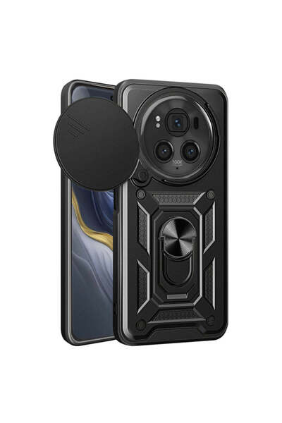 Techsuit Case for Honor Magic6 Pro, CamShield Series, blue - black