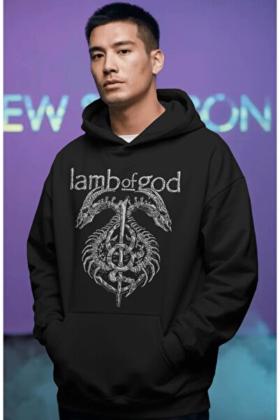 SEVBANO Lamb Of God Ροκ Μέταλ Μουσικό Συγκρότημα Προεκτυπωμένο Unisex Oversiz...