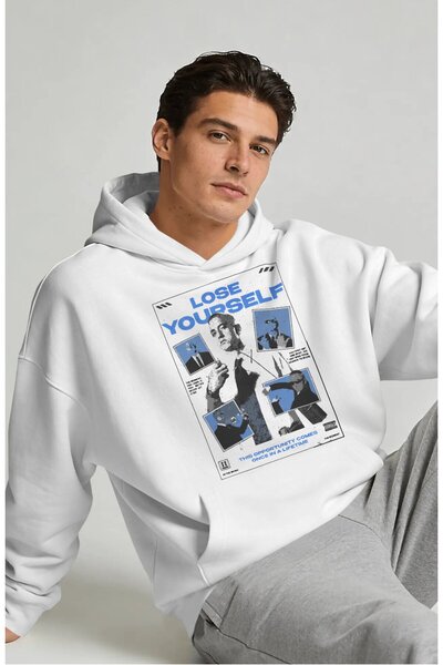 SEVBANO Eminem Lose Yourself Ράπερ Τραγουδιστής Τυπωμένο στην πλάτη Unisex Ov...