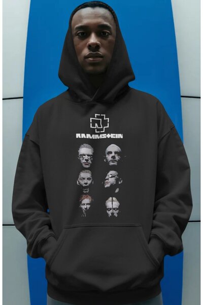 SEVBANO Rammstein rok metal muzički bend unisex prethodno otisnuta oversize p...