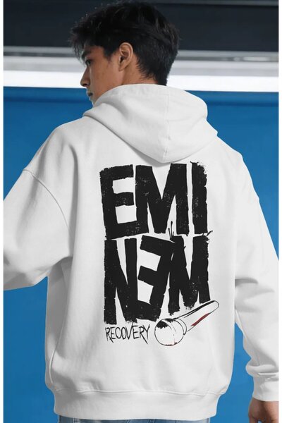 SEVBANO Eminem Rapper Singer Back Printed Unisex Oversize Premium Hoodie