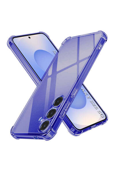 Techsuit Husă pentru Samsung Galaxy S25, Silicon transparent rezistent la șoc...