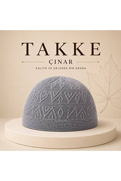 Takke ®Çınar Premium Örme Erkek Namaz Takkesi