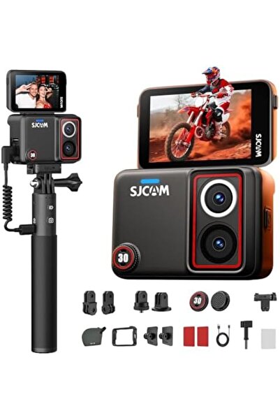 SJCAM SJ30 Aksiyon Kamerası 8K / 20 Şarj 6 Eksenli Combo Paket