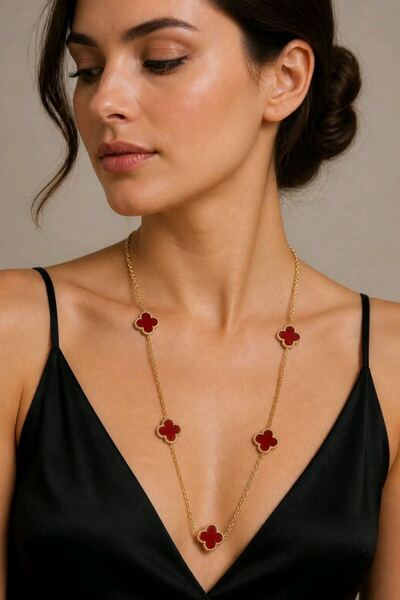 Monalisa Home Figured Anti-Tarnish Steel Adjustable Chain Luxury Necklace