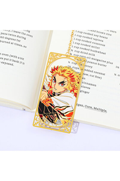 Choice3 funko SQ2349 Demon Slayer Anime Metal Bookmark with Chain Tanjiro Ren...