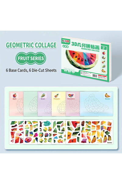 Choice5 6 patterns Sticker by Number Kits Mess-Free Travel Road Trip Art Craf...