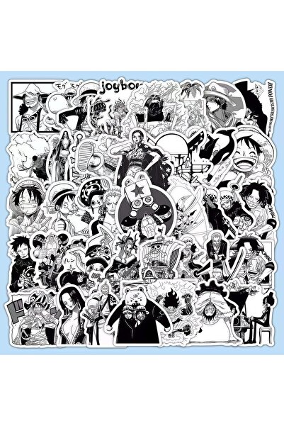 Choice Bandai Lavender 50Pcs One Piece Black & White Manga Sticker Pack, Clas...