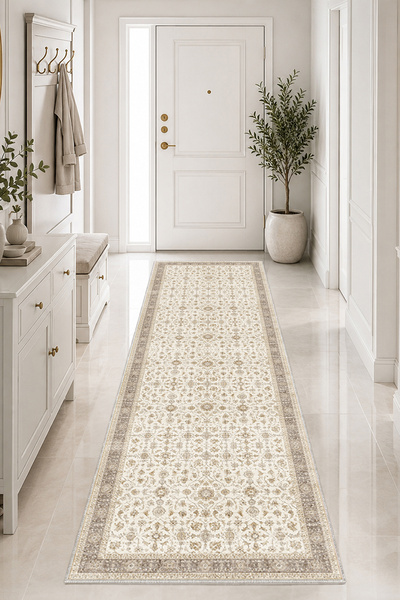 Homefesto Modern Dekoratif Halı – Makinada Yıkanabilir, Kaymaz Taban, İnce Salon Halısı, Mutfak Halısı ve Yolluk