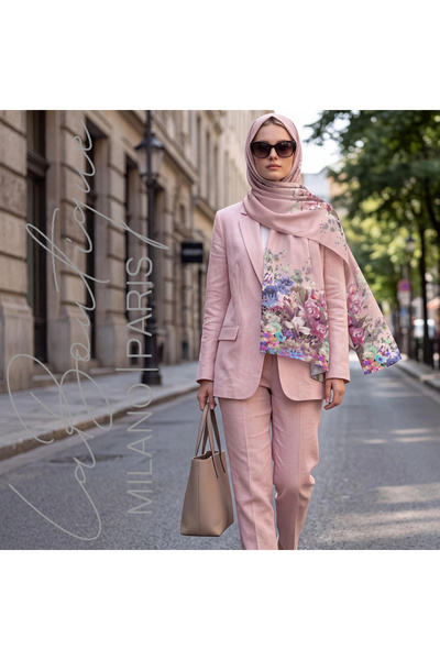 LA BOUTIQUE شال من السلسلة الخاصة 1853-10 - 70×190
