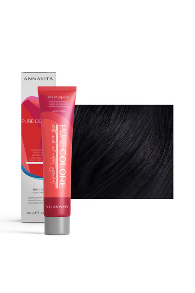 ABSOLUTED PURECOLORE HAIR COLORING CREAM 100ML - 1/0 SİYAH