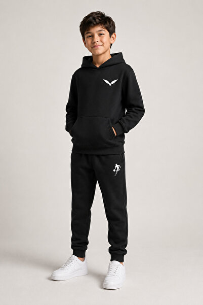 han elegant Hooded, Wing-Printed, Kangaroo-Pocketed, 2-Season Unisex Children...