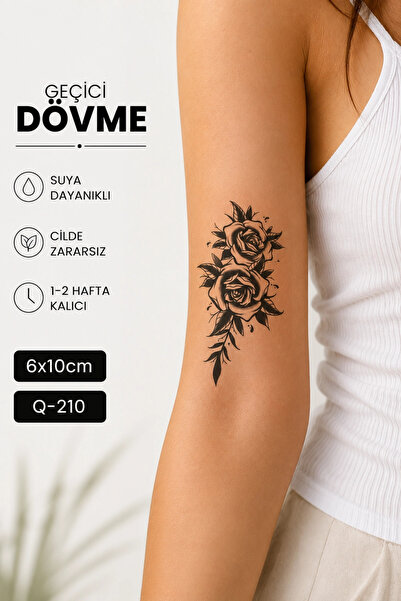 Barly Gül Mini Geçici Dövme Tattoo