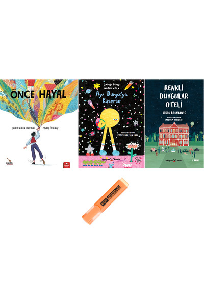 Redhouse Kidz Yayınları Önce Hayal + Ay, Dünya’ya Küserse + Renkli Duygular O...