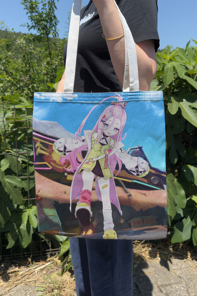 ZipZap Aino Genshin Impact V5 Double-Sided Canvas Print Tote Bag Anime Bag