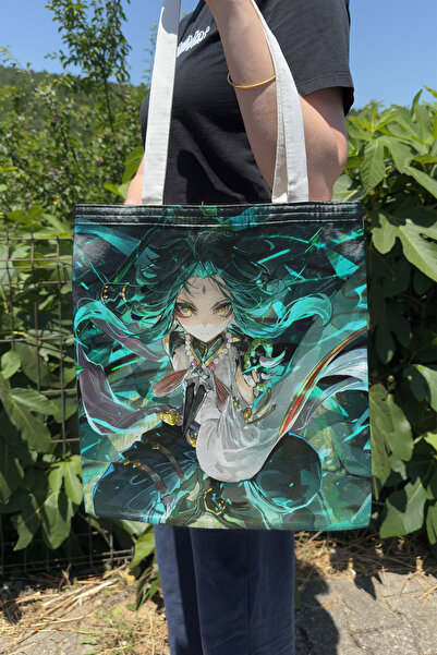 ZipZap Xiao Genshin Impact V2 Τσάντα Anime με εκτύπωση σε καμβά διπλής όψης