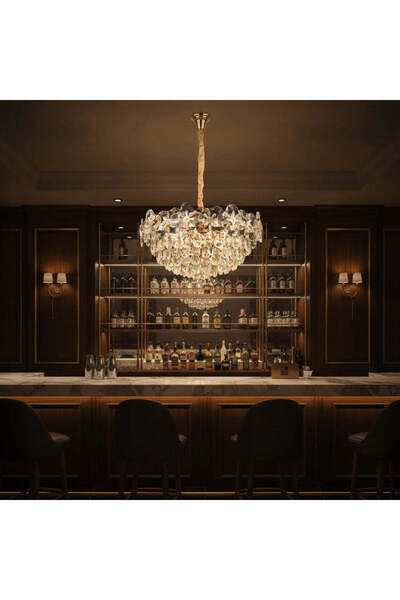 OEM Crystal Chandelier JARDIN Magno 14xE14, Diameter 60cm, Height 35cm, Shiny...