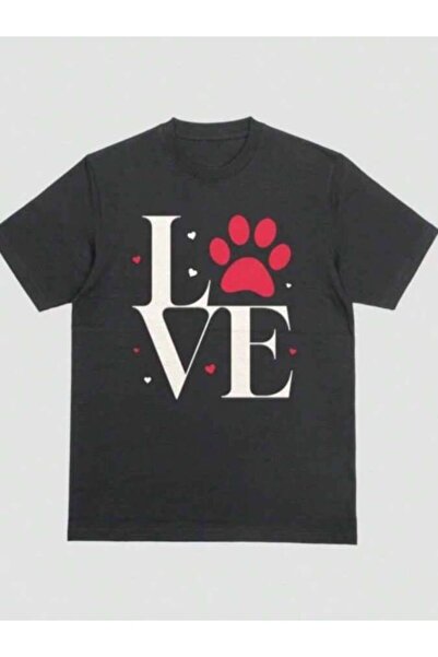 9TAY تي شيرت بأكمام قصيرة مطبوع عليه Animal Love Dog Paw Gift للجنسين S M L XL
