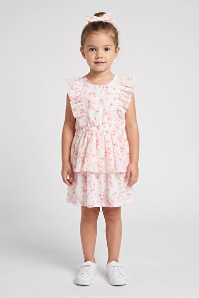 NANETTE LEPORE Toddlers Girl 2 Pieces Floral Print Dress With Had Band Set, M...