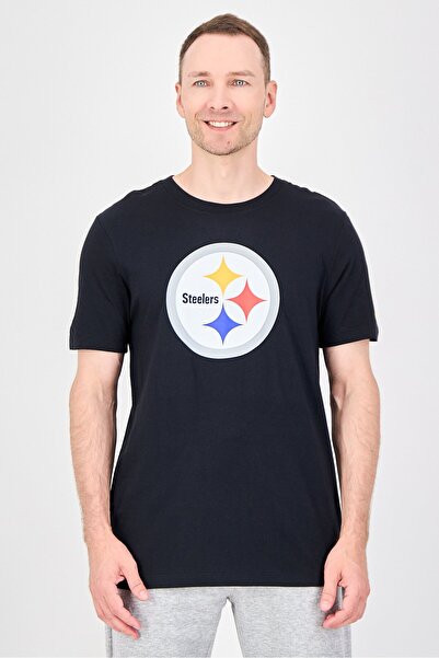 Nike x NFL Men Sportswear Fit Short Sleeve Pittsburgh Steelers Football T-Shi...