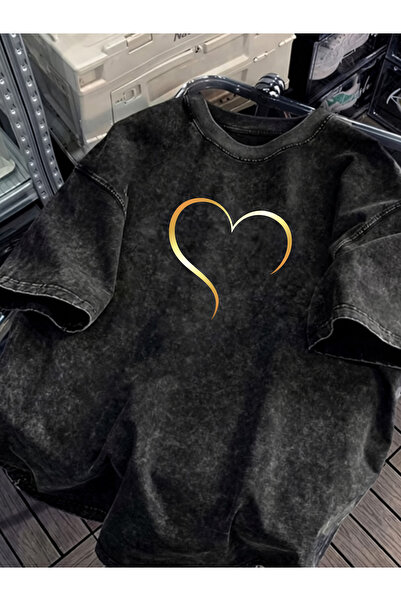 Pink Sky Unisex Oversize Vintage Washed Street Style Μόδα του δρόμου Βαμβακερ...