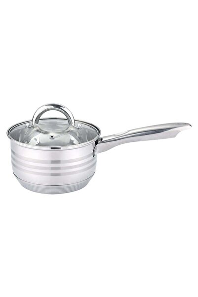 Bohmann Stainless steel sauce pan, 1.2l, 14cm, heat-resistant glass lid, incl...