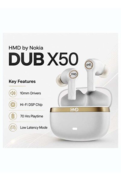 Hmd DUB X50 True Wireless Earbuds, Bluetooth Earphones, 10mm Drivers, Hi-Fi D...