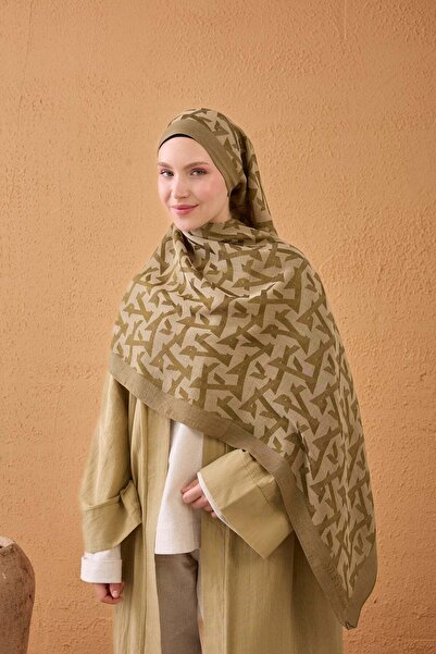 Silk Home Naia Cotton Shawl Elio Khaki